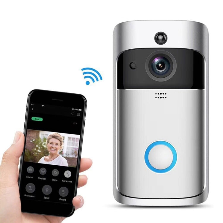 M4 720P Smart WIFI Ultra Low Power Video PIR Visual Doorbell with 3 Battery Slots,Support Mobile Phone Remote Monitoring & Night Vision & 166 Degree Wide-angle Camera Lens M4 720P Smart WIFI Ultra Low Power Video PIR Visual Doorbell with 3 Battery Slots,Support Mobile Phone Remote Monitoring & Night Vision & 166 Degree Wide-angle Camera Lens